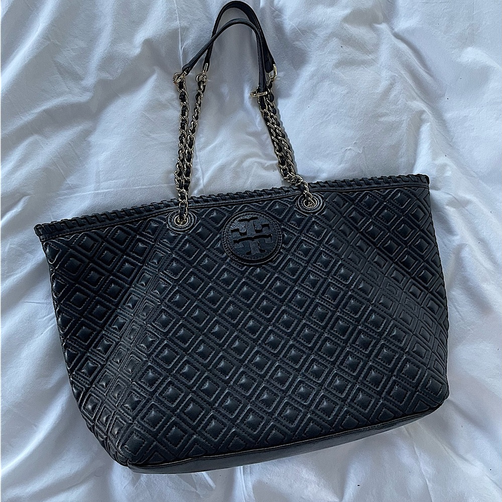 Tory Burch Large Leather Tote Bag